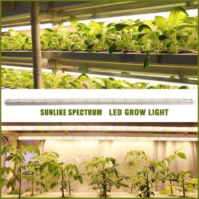 China 2021 High Quality Sunlike Spectrum Vegetable and Flower Plant Full Spectrum LED Grow Tube 3ft 4ft 15W18W 27W 36W for Indoor Greenhouse Vegetable Flower for sale