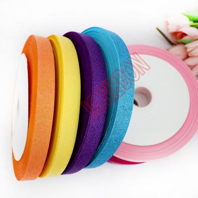 China Sustainable Stock Sale 7/8 Colored Grosgrain Glitter Ribbon for sale