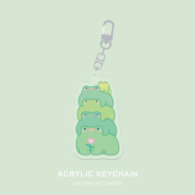 China Eco-Friendly Custom Charm Print Acrylic Key Chain Supplier Custom Acrylic Ring Printing Acrylic Key Chain for sale