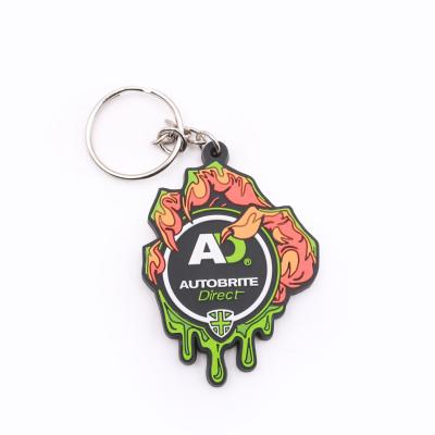 China 2022 Custom Company Logo Soft Pvc Keyring Custom Eco-friendly Soft Pvc Key Chain for sale