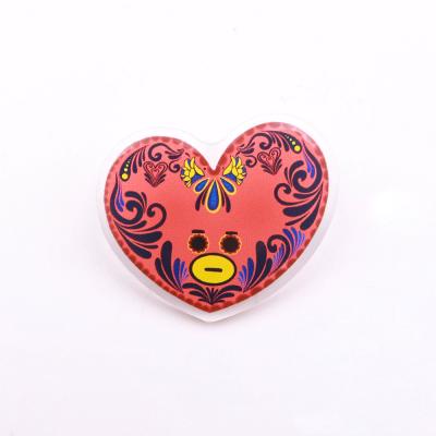 China Digital Pringting Acrylic Red Custom Lapel Pin Badge for sale