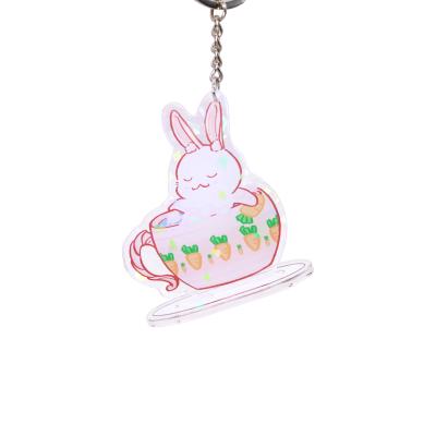 China Eco-Friendly Custom Double Sided Anime Clear Key Chain Charm Standee Custom Printed Double Board Acrylic for sale