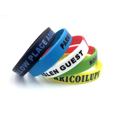 China CLASSIC Fashion Personalized Wholesale Cheap Custom Silicone Wristbands Promotional Wristband for sale