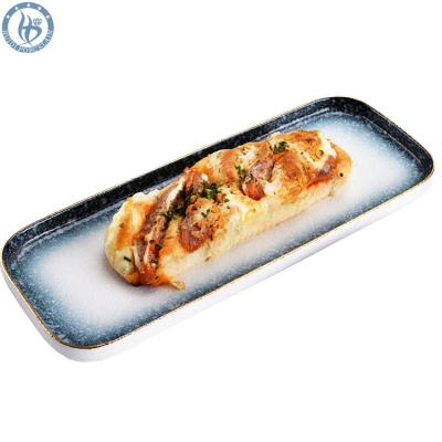 China Sustainable Factory Direct Porcelain Rectangle Western Ceramic Food Serving Dish for sale