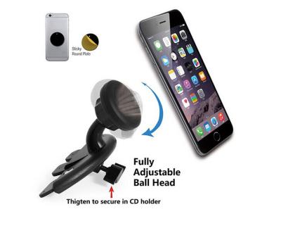 China Phone Universal Magnetic Car Holder CD Slot Mount Cradle Kit for Mobile Phone GPS for sale