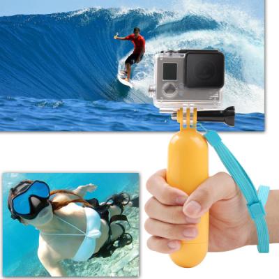 China Hand Grip Gopro Camera Mounts Plastic Yellow Floaty Bobber With Camera for sale