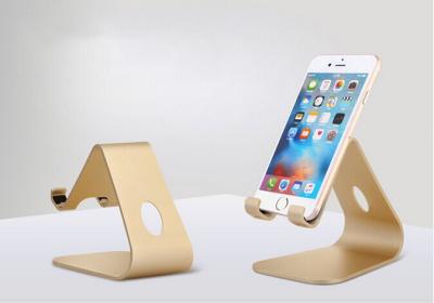 China Portable Metal Desktop Stand Lazy Phone Holder , Phone Dock For Mobiles and Tablets for sale