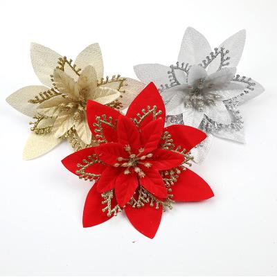 China Christmas Decoration Simulation Flower Christmas Wreath Props Christmas Tree Home Decoration for sale