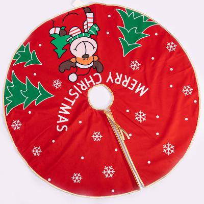 China Chirstmas Decor Personalized Large Luxury Custom 90cm Christmas Tree Skirt Christmas Tree Decorations for sale