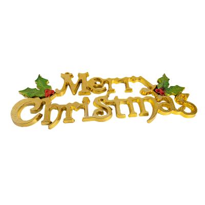 China Plastic Xmas Deoration Letter Sign Christmas For Home Party Bar Or Xmas Tree And Door Letter Decoration for sale