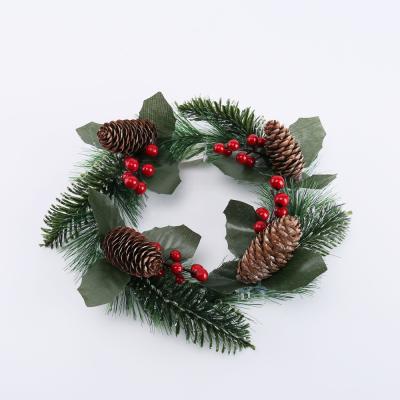 China Xmas Party Decoation Extra Large Nature Pine Fiber Optic Christmas Garland Luxry for sale