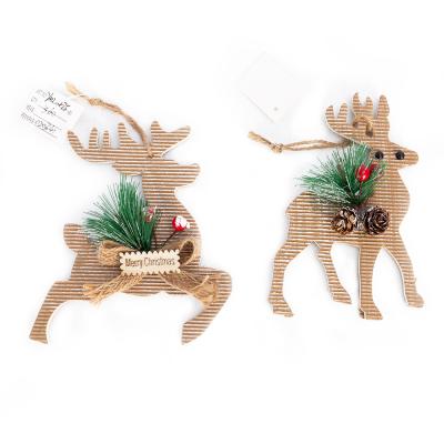 China Christamas Tree Decoration Factory Outlet Elks Foam Board Family Christmas Tree Holiday Party Hanging Decoration for sale