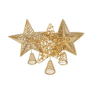 China Chirstmas Decor Hollow Christmas Star Five-pointed Christmas Hot-selling Decorations Around Christmas Tree for sale