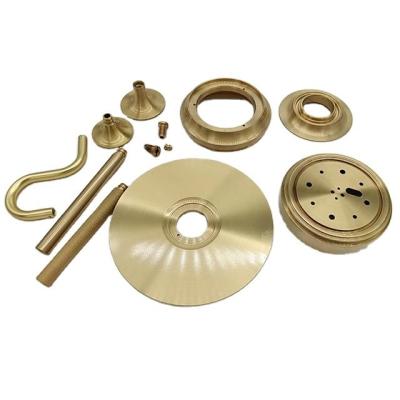 China China Manufacturers customized CNC hardware parts of brass stamping lamp parts lighting accessories for sale