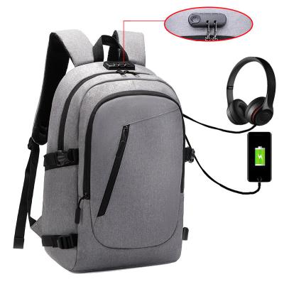 China Waterproof Men Password Lock Anti Theft Backpack 15.6 Inch Laptop Backpack Male Usb Charging Sports Backpack School Bags for sale