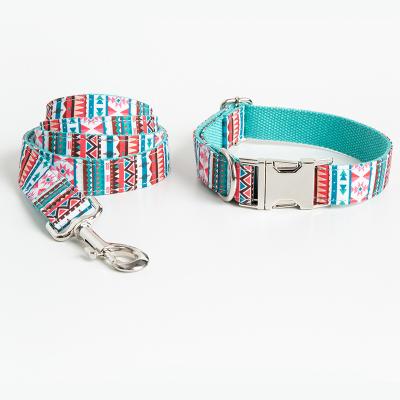 China New Hot Selling High Quality Personalized Pet Collar Traction Rope Set Guofeng Dog Collar Traction Rope for sale