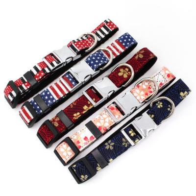 China New Fabric Pet Cloth Metal Buckle Collar Comfortable Microfiber DETACHED Substrate Bow Tie Gold Pet Collar Dog Supplies for sale