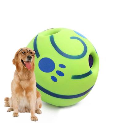 China Rolling and Sounding Self-Healing Ball Shimmy Giggle Ball Clean Teeth Chewing Pet Ball Dog Toy for sale