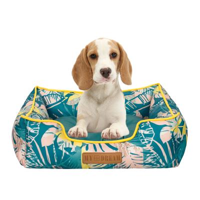 China New Hand Wash Manufacturer Wholesale Green Jungle Series Dog Bed Model for sale