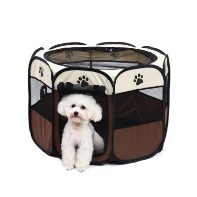 China High Quality Breathable Waterproof Oxford Fence Outdoor Folding Portable Dog Fence For Sale for sale