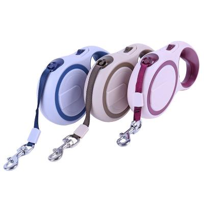 China Manufacturer Durable Moving Free Expandable Nylon Pet Rope Dog Lead Padded Training Retractable Leash for sale