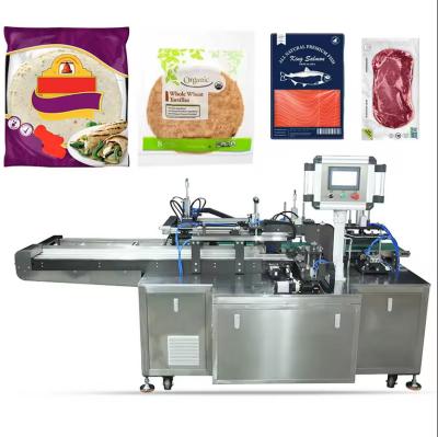 China High Quality Tortilla Burrito Packaging Machine Steak Chicken Fillet Flow Packaging Machine Fish Steak Pillow Packaging for sale