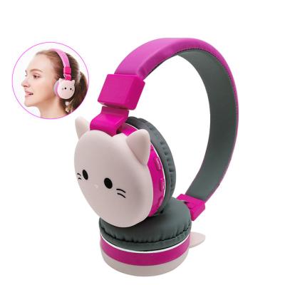 China BT 5.0 Cute Cartoon Girl Kids Earphone 3D Cat Rabbit Animal Wireless HD Earbuds Music Game Sound Headphones For Mobile Phone MP3 PC for sale