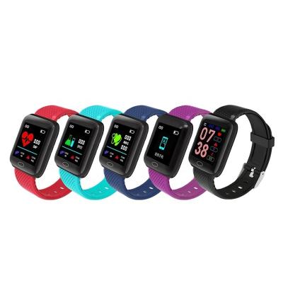 China Wholesale Touch Screen Smartwatch 116 Plus Heart Rate Blood Pressure Monitor Water Proof Fitness Smart Watch IOS Android for sale