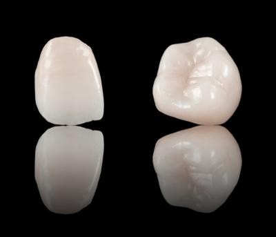 China High Esthetics Full Contour Crown Dental Zirconia Bridge CE And FDA Approval for sale