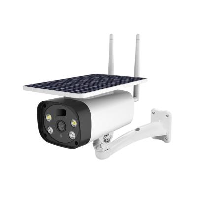 China Metal+ABS Plastic Material Metal+ABS Wifi Camera Solar Smart CCTV Security Camera Set With Solar Panel Powered for sale