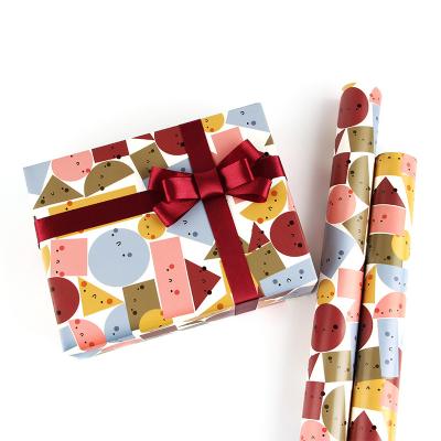 China Custom Antirust Christmas Gift Wrapping Paper Roll In Stock Wrapping Paper For Wrapping for sale