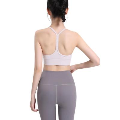 China QUICK DRY sports bra running vest shockproof bare style yoga back beauty fitness high intensity gathering bra can be worn outside for sale