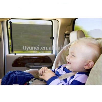 China Car Temperatures Auto Interior Automobile Side Window UV Lowering Retractable Sunshade Black for sale