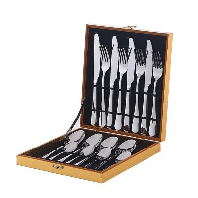 China Sustainable Amazon Vends 1010 Stainless Steel Knife, Fork & Spoon 16 Piece Gift Set for sale