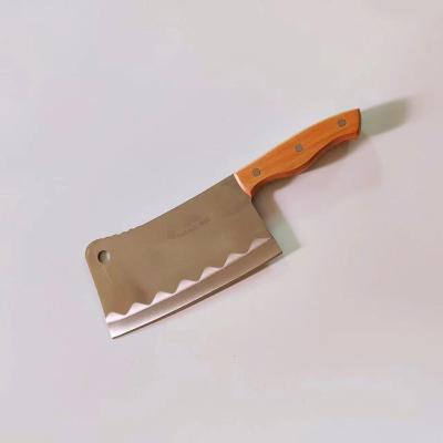 China FC075 Heavy Duty Medium Weight Stainless Steel Bone Crusher Butcher Super Sharp Cleaver Sustainable for sale