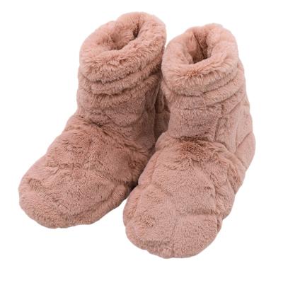 China Cushioning Fashion Boots For Girls Faux Fur Anti-skid Warm Keeping Slipper For Household Slipper Indoor Boots for sale