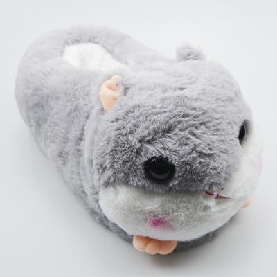 China Anti-Smell Free Size Cartoon Hamster Cute Looking Stuffed Home Living Indoor Slipper for sale