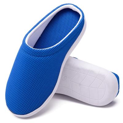 China Fashion Trend Men's Anti Fatigue Bamboo Home Lady Memory Foam Breathable Gel Breathable Indoor Slippers Relax The Foot for sale