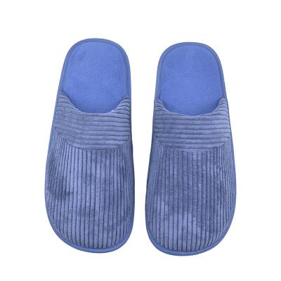 China Fashion Trend Comfort Cotton Slippers Washable Toe Ultra Lightweight Indoor Flat Closed Slippers With Non-slip Sole for sale