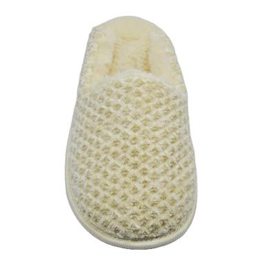 China New Style Chenille Knitted Slippers Comfortable Anti-odor Slippers Home Socks Indoor Shoes and Non-Slip TPR Outsole for Women with Plush Lining for sale