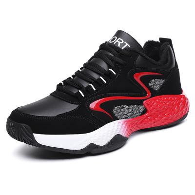 China CUSHIONING plush thickened cotton non-slip wear-resistant warm men's sports shoes man 2021 for sale