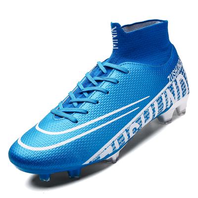 China Professional High Quality PVC Men's Soccer Athletic Competition Outdoor Men's Sports Sneakers Soccer Boots Shoes for sale