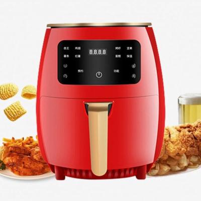 China Luxiury 4.5L 1500W Air Healthy Insect Digital Oil Free Cooking Air Fryer for sale