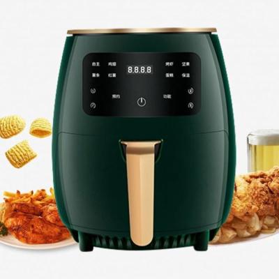 China Luxiury Household Air Fryer 5L Large Capacity Automatic Electric French Fries Machine Multifunctional Intelligent Smokeless Air Fryer for sale