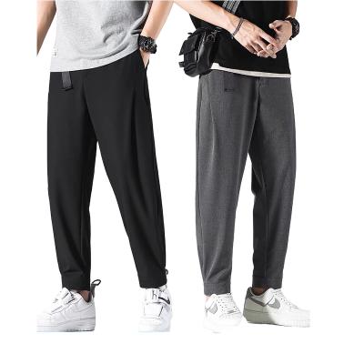 China 2021 New Popularity Polyester Hot Selling Products Polyester Loose Baggie Black Pants Men for sale