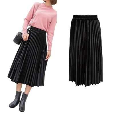 China Best Selling Viable Manufacture Professional Cheap Women Long Pleated Skirt for sale