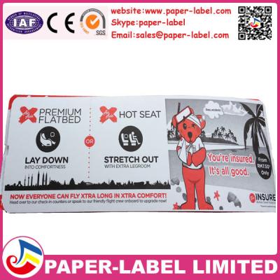 China Waterproof boarding pass /thermal boarding pass paper/ATB ticket boarding pass for sale