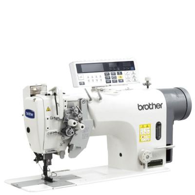 China Garment Shops Used Original Brother 8452 Direct Drive Double Needle Computerized Sewing Machine Price for sale