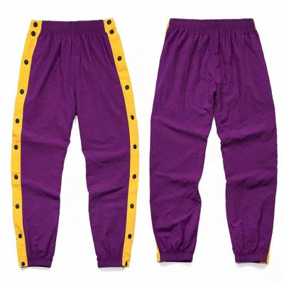 China Wholesale Men's Breathable Quick-Dry Breathable Loose Pants Men's Long Pants Button-down Purple Pants Quick-Drying Basketball for sale