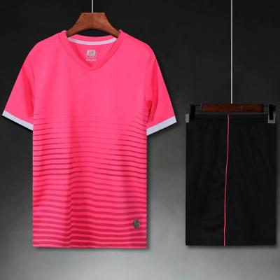 China Sets Girls Soccer Jerseys Pink Custom Sports Shirt And Shorts Cheap Football Training Tank Tops for sale